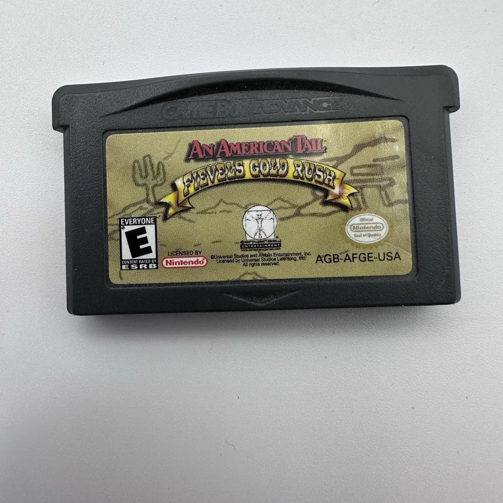 An American Tail Fievel's Gold Rush Nintendo Game Boy Advance GBA AGB-AFGE-USA
